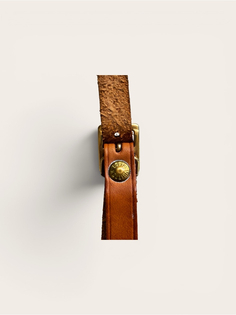 Louis Vuitton Tan Leather Luggage Tag - Picture 3 of 3